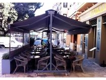PORTERIA CON TOLDO EXTENSIBLE