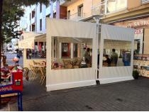 PORTERIA CON TOLDO EXTENSIBLE